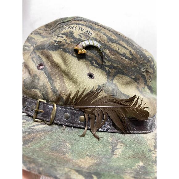 Camouflage RedHead Brimmed Mens Bucket Hat Fishing Hunting Size M Made in USA - Picture 12 of 12